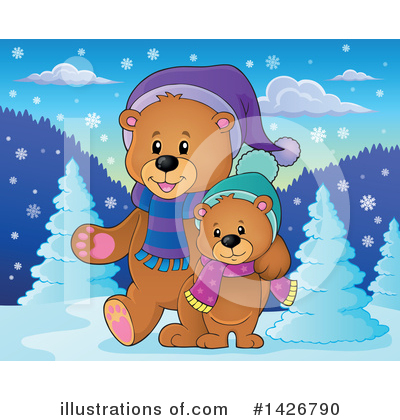 Royalty-Free (RF) Bear Clipart Illustration by visekart - Stock Sample #1426790