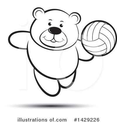 Volleyball Clipart #1429226 by Lal Perera