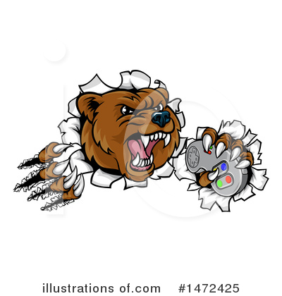 Royalty-Free (RF) Bear Clipart Illustration by AtStockIllustration - Stock Sample #1472425