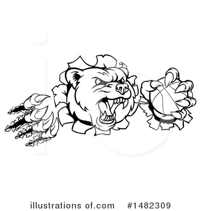 Royalty-Free (RF) Bear Clipart Illustration by AtStockIllustration - Stock Sample #1482309