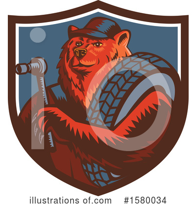 Royalty-Free (RF) Bear Clipart Illustration by patrimonio - Stock Sample #1580034