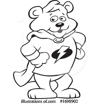 Royalty-Free (RF) Bear Clipart Illustration by Johnny Sajem - Stock Sample #1698902