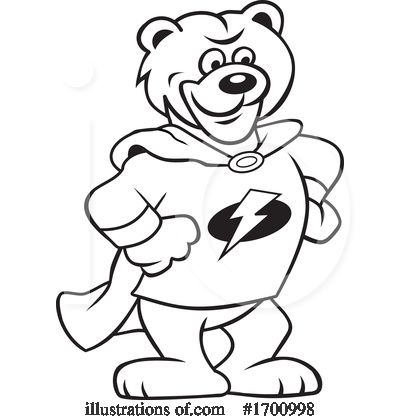 Royalty-Free (RF) Bear Clipart Illustration by Johnny Sajem - Stock Sample #1700998