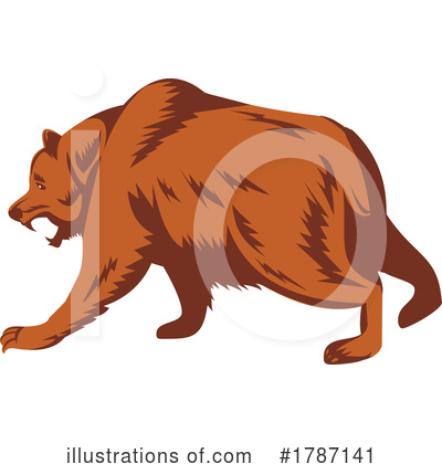 Royalty-Free (RF) Bear Clipart Illustration by patrimonio - Stock Sample #1787141