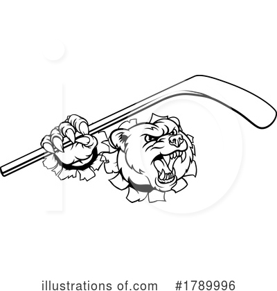 Hockey Player Clipart #1789996 by AtStockIllustration