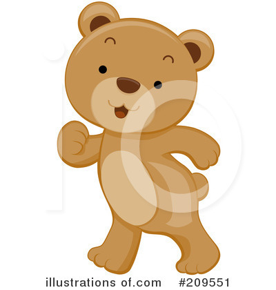 Royalty-Free (RF) Bear Clipart Illustration by BNP Design Studio - Stock Sample #209551