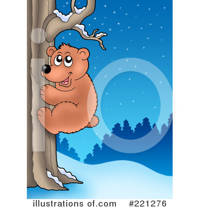 Royalty-Free (RF) Bear Clipart Illustration by visekart - Stock Sample #221276