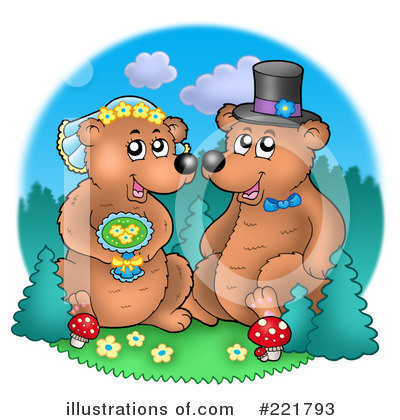 Royalty-Free (RF) Bear Clipart Illustration by visekart - Stock Sample #221793