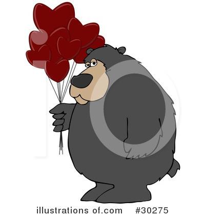 Royalty-Free (RF) Bear Clipart Illustration by djart - Stock Sample #30275