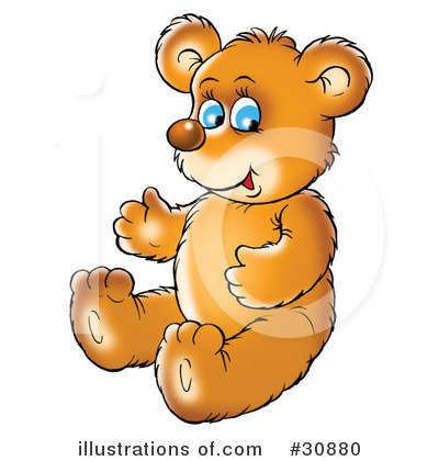 Royalty-Free (RF) Bear Clipart Illustration by Alex Bannykh - Stock Sample #30880