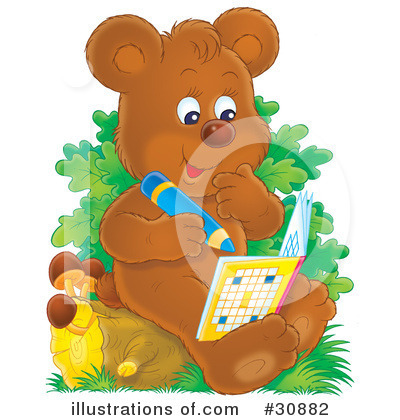 Royalty-Free (RF) Bear Clipart Illustration by Alex Bannykh - Stock Sample #30882