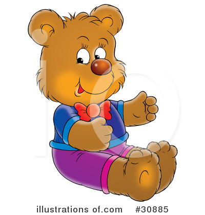 Royalty-Free (RF) Bear Clipart Illustration by Alex Bannykh - Stock Sample #30885