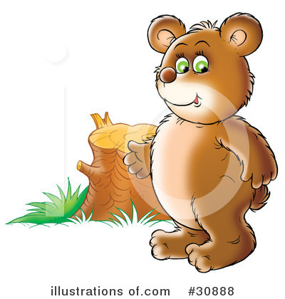 Royalty-Free (RF) Bear Clipart Illustration by Alex Bannykh - Stock Sample #30888