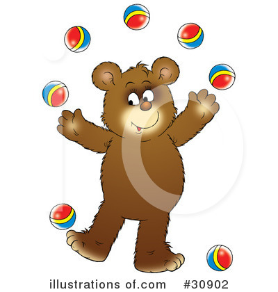 Royalty-Free (RF) Bear Clipart Illustration by Alex Bannykh - Stock Sample #30902