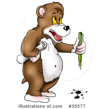 Royalty-Free (RF) Bear Clipart Illustration by dero - Stock Sample #35577