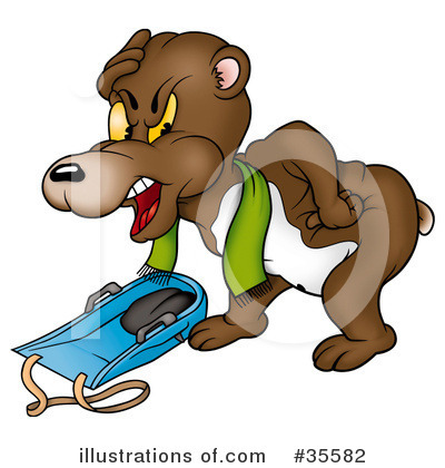 Royalty-Free (RF) Bear Clipart Illustration by dero - Stock Sample #35582