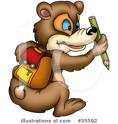 Royalty-Free (RF) Bear Clipart Illustration by dero - Stock Sample #35592