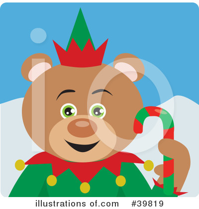Royalty-Free (RF) Bear Clipart Illustration by Dennis Holmes Designs - Stock Sample #39819