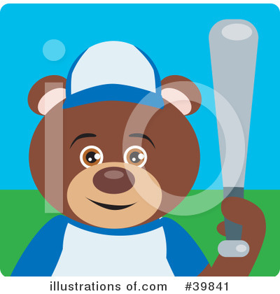 Royalty-Free (RF) Bear Clipart Illustration by Dennis Holmes Designs - Stock Sample #39841