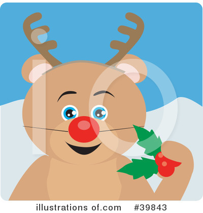 Rudolph Clipart #39843 by Dennis Holmes Designs