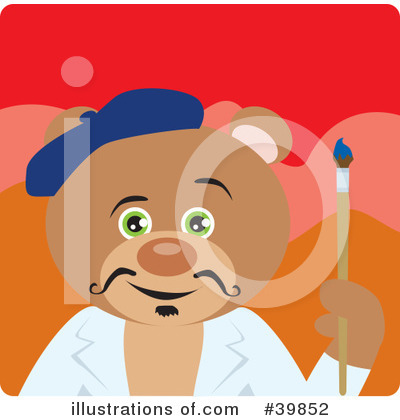 Teddy Bear Clipart #39852 by Dennis Holmes Designs