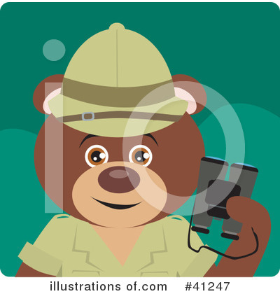 Royalty-Free (RF) Bear Clipart Illustration by Dennis Holmes Designs - Stock Sample #41247