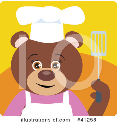 Royalty-Free (RF) Bear Clipart Illustration by Dennis Holmes Designs - Stock Sample #41258