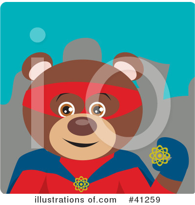 Royalty-Free (RF) Bear Clipart Illustration by Dennis Holmes Designs - Stock Sample #41259