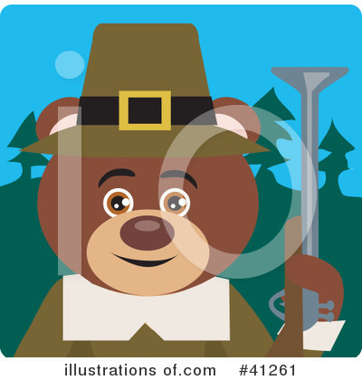Royalty-Free (RF) Bear Clipart Illustration by Dennis Holmes Designs - Stock Sample #41261