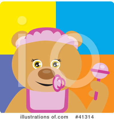 Royalty-Free (RF) Bear Clipart Illustration by Dennis Holmes Designs - Stock Sample #41314