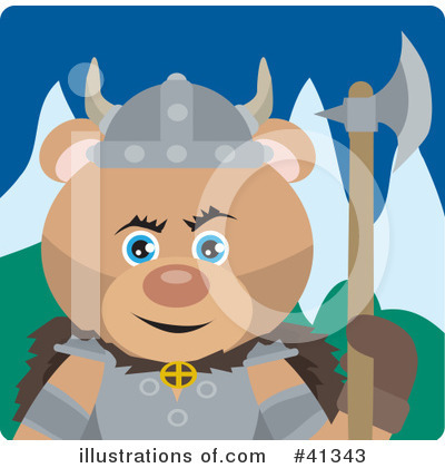Royalty-Free (RF) Bear Clipart Illustration by Dennis Holmes Designs - Stock Sample #41343