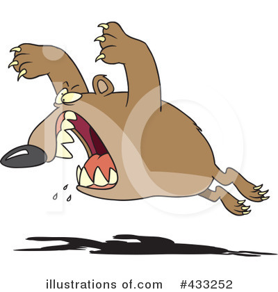 Royalty-Free (RF) Bear Clipart Illustration by toonaday - Stock Sample #433252