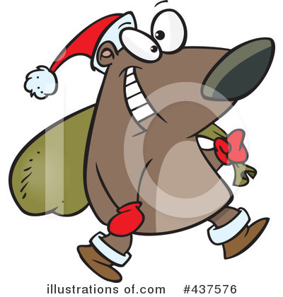 Christmas Bear Clipart #437576 by toonaday