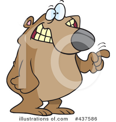 Royalty-Free (RF) Bear Clipart Illustration by toonaday - Stock Sample #437586