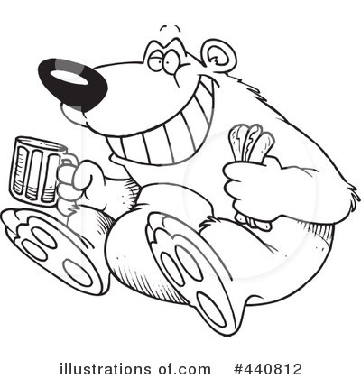 Royalty-Free (RF) Bear Clipart Illustration by toonaday - Stock Sample #440812