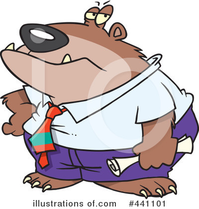 Royalty-Free (RF) Bear Clipart Illustration by toonaday - Stock Sample #441101