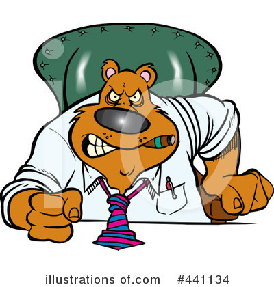 Royalty-Free (RF) Bear Clipart Illustration by toonaday - Stock Sample #441134