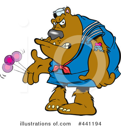 Royalty-Free (RF) Bear Clipart Illustration by toonaday - Stock Sample #441194