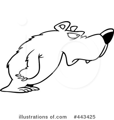 Royalty-Free (RF) Bear Clipart Illustration by toonaday - Stock Sample #443425
