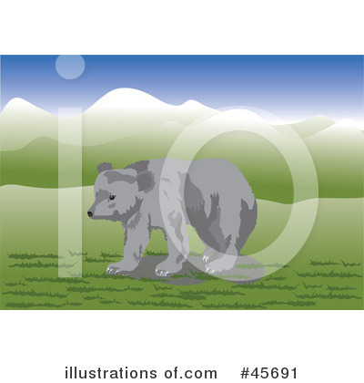 Royalty-Free (RF) Bear Clipart Illustration by pauloribau - Stock Sample #45691