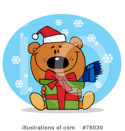 Christmas Bear Clipart #76030 by Hit Toon