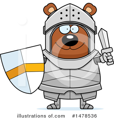 Royalty-Free (RF) Bear Knight Clipart Illustration by Cory Thoman - Stock Sample #1478536