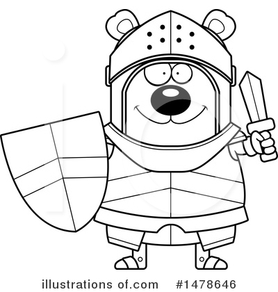 Royalty-Free (RF) Bear Knight Clipart Illustration by Cory Thoman - Stock Sample #1478646