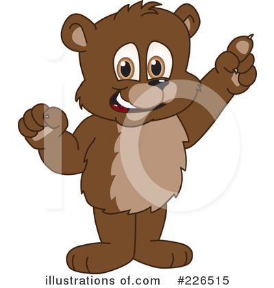 Royalty-Free (RF) Bear Mascot Clipart Illustration by Mascot Junction - Stock Sample #226515