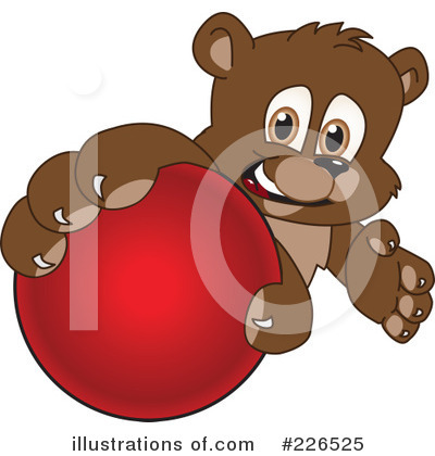 Royalty-Free (RF) Bear Mascot Clipart Illustration by Mascot Junction - Stock Sample #226525