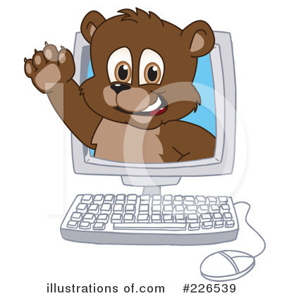 Royalty-Free (RF) Bear Mascot Clipart Illustration by Mascot Junction - Stock Sample #226539