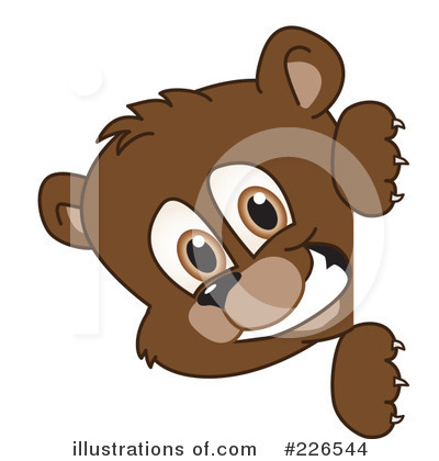 Royalty-Free (RF) Bear Mascot Clipart Illustration by Mascot Junction - Stock Sample #226544