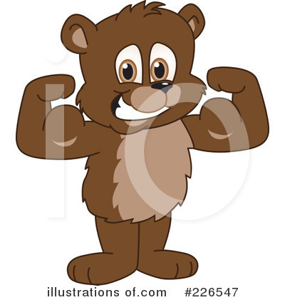 Royalty-Free (RF) Bear Mascot Clipart Illustration by Mascot Junction - Stock Sample #226547