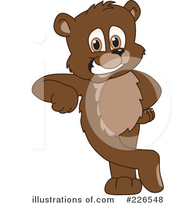 Royalty-Free (RF) Bear Mascot Clipart Illustration by Mascot Junction - Stock Sample #226548