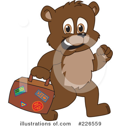 Royalty-Free (RF) Bear Mascot Clipart Illustration by Mascot Junction - Stock Sample #226559